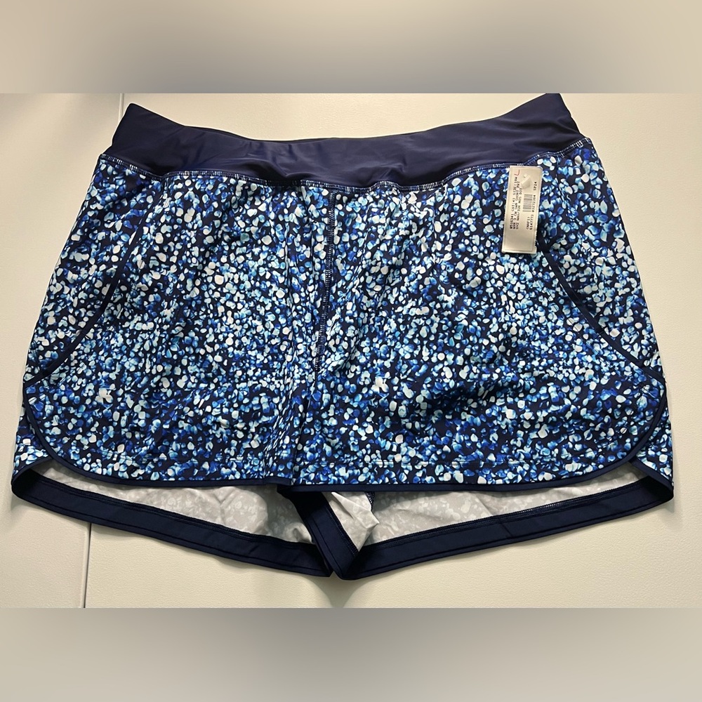 Lands End Patterned Swim Shorts